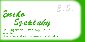 eniko szeplaky business card